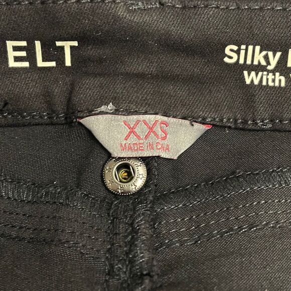 Laurie Felt Black Silky Denim Lace-Up Fly Boot-Cut Flare Jeans Size XXS 26 | 2 - Picture 10 of 13